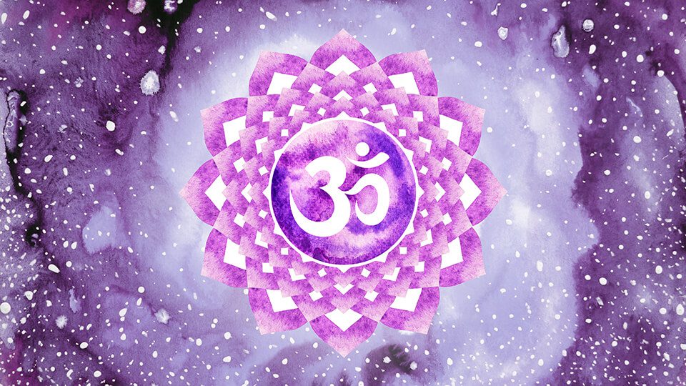 Crown chakra is connected to a white aura