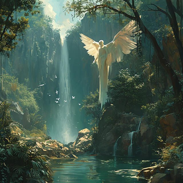 Tranquil scene depicting Angel Number 3333, symbolizing personal and spiritual growth.